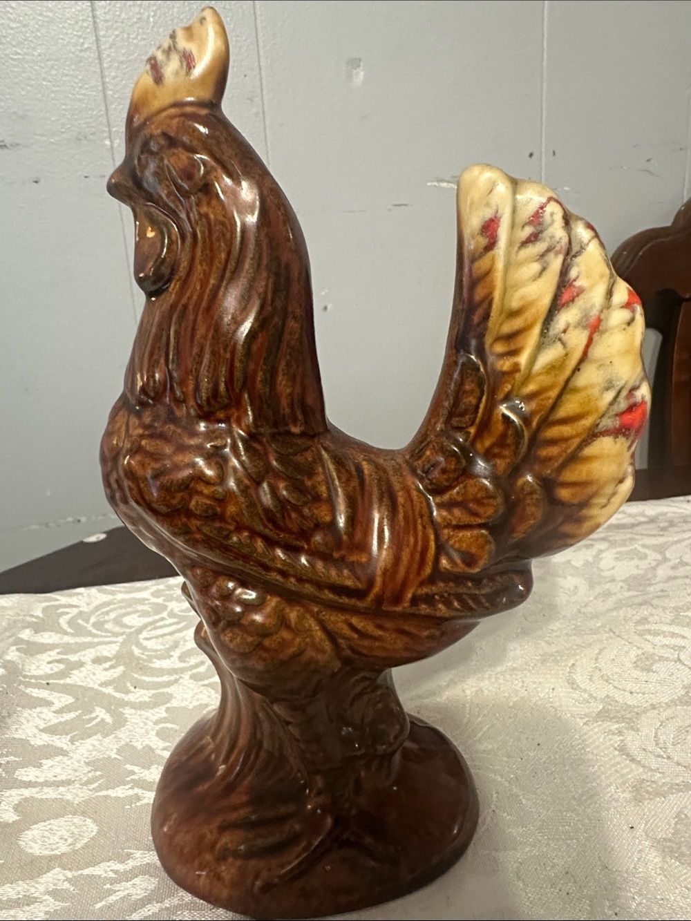 Vintage Drip Ware Rooster